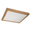 Brilagi - Lámpara de techo LED para baño WOODY FRAME LED/40W/230V 60x60 cm IP44 roble