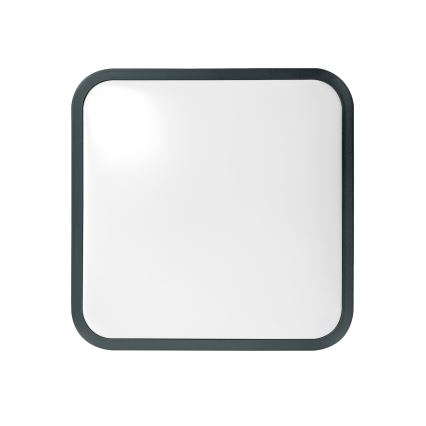 Brilagi - Plafón LED para baño ZENNA LED/18W/230V 28,5x28,5 cm IP44 antracita