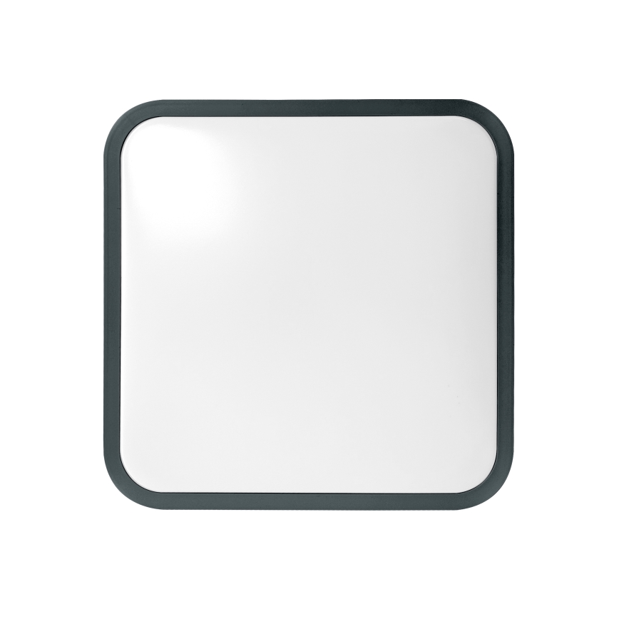 Brilagi - Plafón LED para baño ZENNA LED/18W/230V 28,5x28,5 cm IP44 antracita