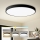 Brilagi - Lámpara de techo LED POOL, 128 W, 230 V, 3000/4500/6000 K, diámetro 100 cm, color negro