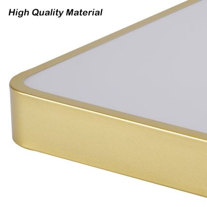 Brilagi - Lámpara de techo LED POOL/48W/230V 3000/4500/6000K 50x50 cm dorada