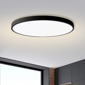 Brilagi - Lámpara de techo LED POOL LED/180W/230V 3000/4500/6000K diámetro 120 cm negra
