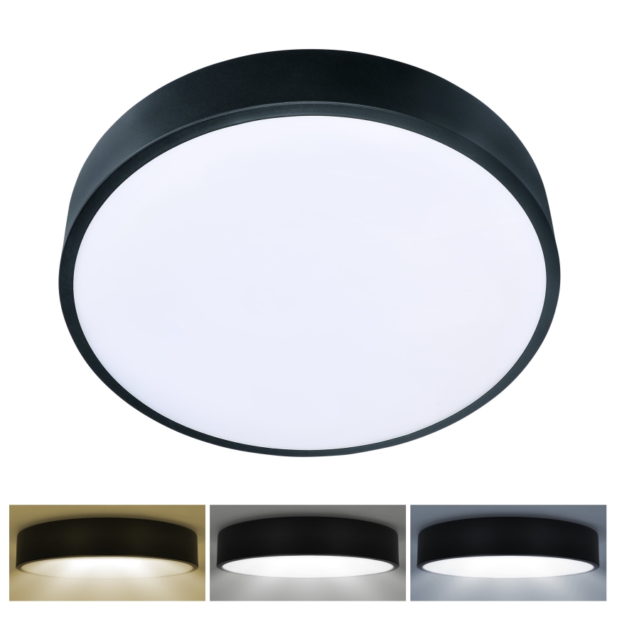 Brilagi - Lámpara de techo LED POOL LED/36W/230V 3000/4500/6000K Ø 30 cm negra
