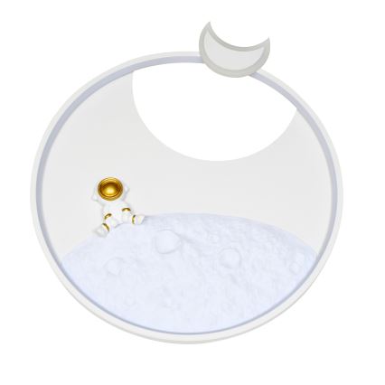 Brilagi - Lámpara de techo infantil LED regulable ASTRO LED/20W/230V Ø 50 cm 3000-6000K astronauta + mando a distancia