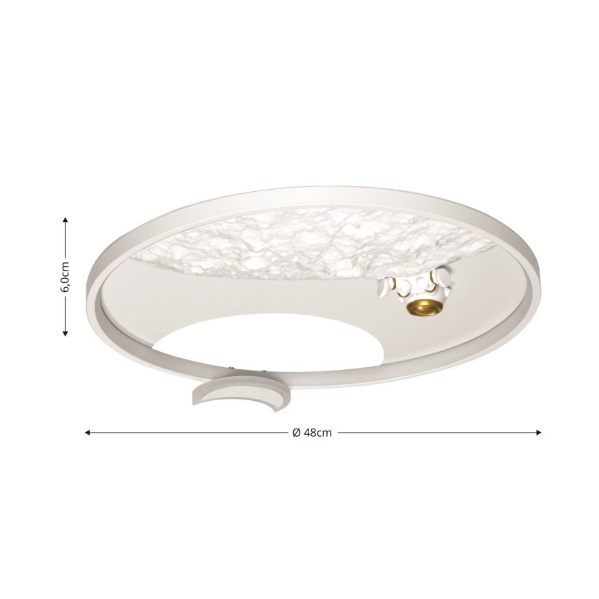 Brilagi - Lámpara de techo LED regulable ASTRO LED/20W/230V 3000/4000/6000K + mando a distancia