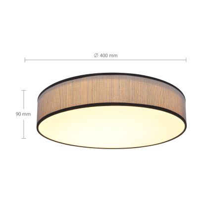 Brilagi - Lámpara de techo LED regulable AURORA LED/48W/230V 3000-6500K Ø 40 cm + mando a distancia