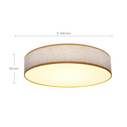 Brilagi - Lámpara de techo LED regulable CARMEN LED/48W/230V 3000-6500K Ø 40 cm + mando a distancia