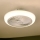 Brilagi - Lámpara de techo LED regulable con ventilador LED/30W/230V 3000-6500K blanca + mando a distancia
