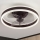 Brilagi - Lámpara de techo LED regulable con ventilador LED/30W/230V 3000-6500K negra + mando a distancia