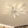 Brilagi - Lámpara de techo LED regulable con ventilador LED/50W/230V 3000-6500K blanca + mando a distancia