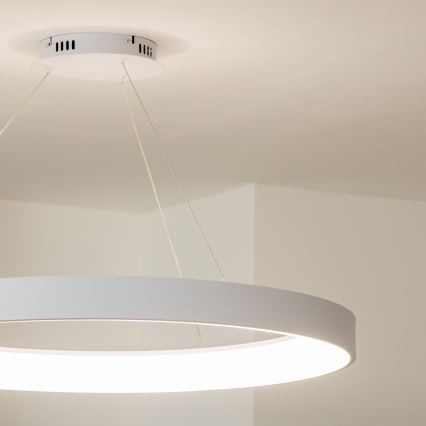Brilagi - Lámpara colgante LED regulable con cable FALCON II LED/108W/230V 3000-6500K Ø 80 cm blanca + mando a distancia