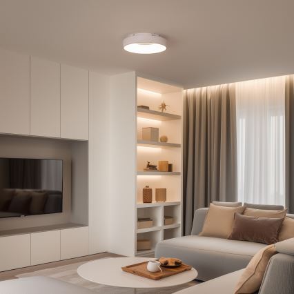 Brilagi - Plafón LED regulable FALCON II LED/67W/230V 3000-6500K Ø 40 cm blanco + mando a distancia