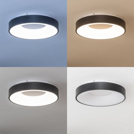 Brilagi - Luminaria de techo LED regulable FALCON II LED/67W/230V 3000-6500K diámetro 40 cm negra + mando a distancia