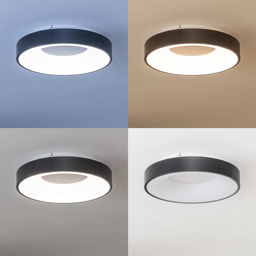 Brilagi - Luminaria de techo LED regulable FALCON II LED/67W/230V 3000-6500K diámetro 40 cm negra + mando a distancia