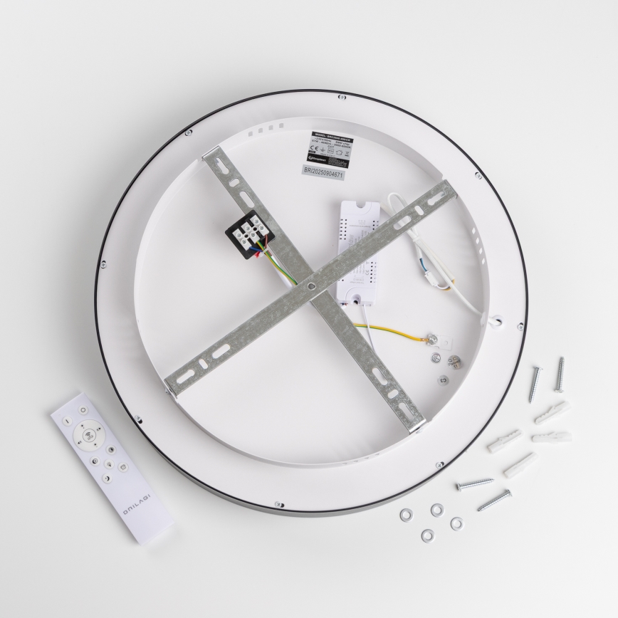 Brilagi - Luminaria de techo LED regulable FALCON II LED/67W/230V 3000-6500K diámetro 40 cm negra + mando a distancia