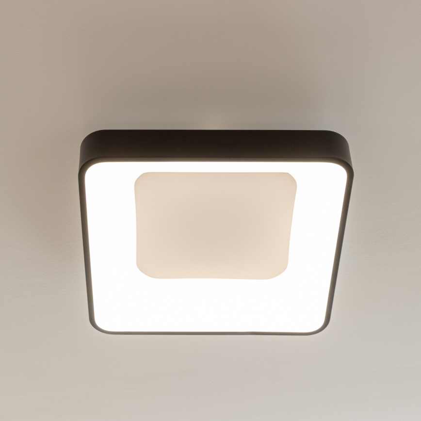 Brilagi - Luminaria de techo LED regulable FALCON II LED/80W/230V 3000-6500K 40x40 cm negra + mando a distancia