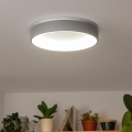 Brilagi - Lámpara de techo LED regulable FALCON LED/80W/230V 3000-6500K diámetro 60 cm gris + mando a distancia