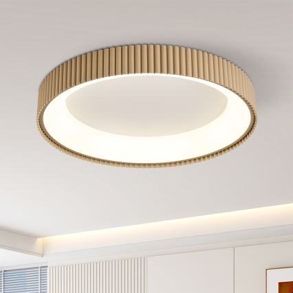 Brilagi - Plafón LED regulable FALCON MODERN LED/54W/230V 3000-6500K 60 cm beige + mando a distancia