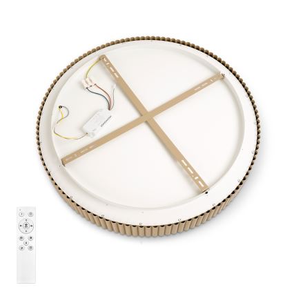 Brilagi - Plafón LED regulable FALCON MODERN LED/54W/230V 3000-6500K 60 cm beige + mando a distancia