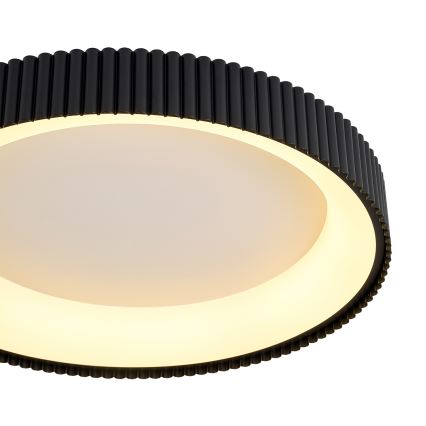 Brilagi - Plafón LED regulable FALCON MODERN, 54 W, 230 V, 3000–6500 K, Ø 60 cm, negro, con control remoto