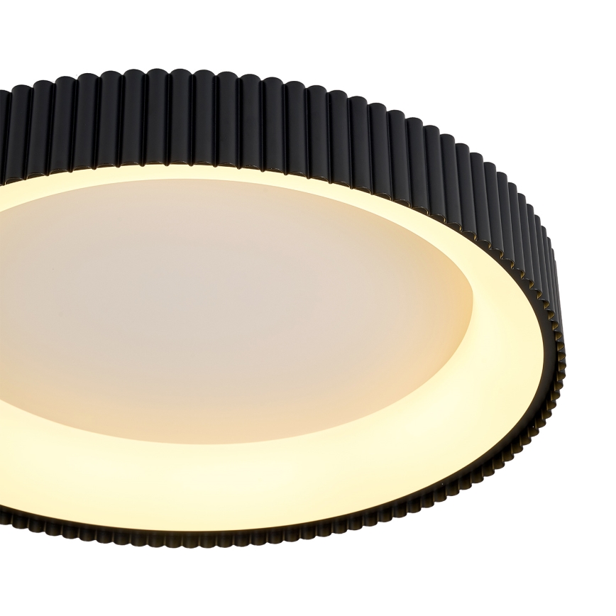 Brilagi - Plafón LED regulable FALCON MODERN, 54 W, 230 V, 3000–6500 K, Ø 60 cm, negro, con control remoto