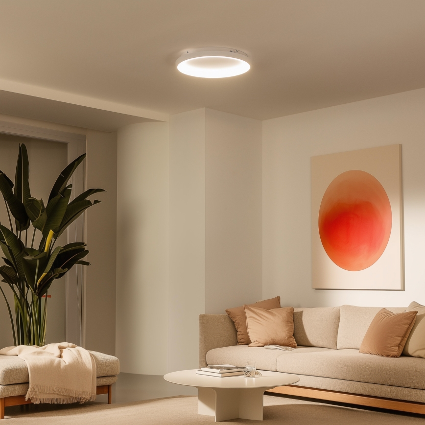 Brilagi - Lámpara de techo LED regulable FALCON SLIM LED/42W/230V 3000–6500 K Ø 50 cm blanca + control remoto