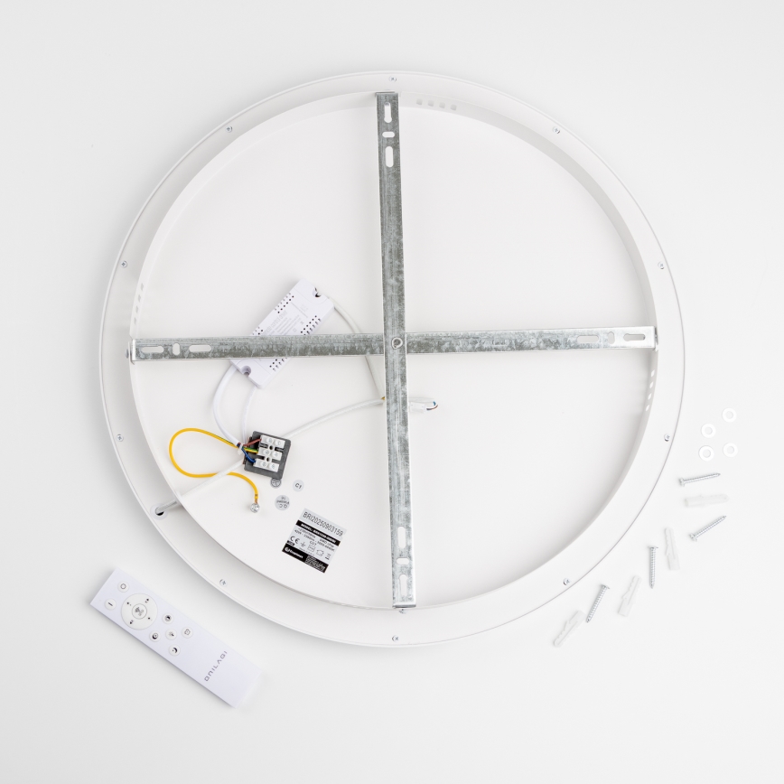 Brilagi - Lámpara de techo LED regulable FALCON SLIM LED/42W/230V 3000–6500 K Ø 50 cm blanca + control remoto