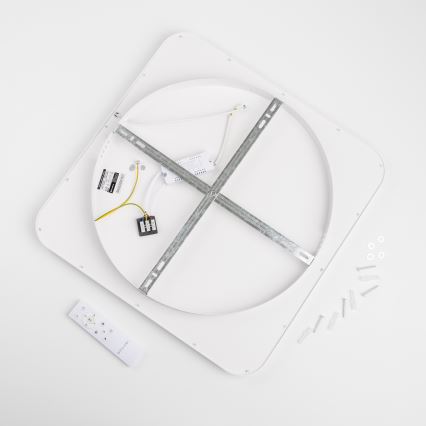 Brilagi - Luminaria de techo LED regulable FALCON SLIM LED/50W/230V 3000-6500K 50x50 cm blanco + mando a distancia