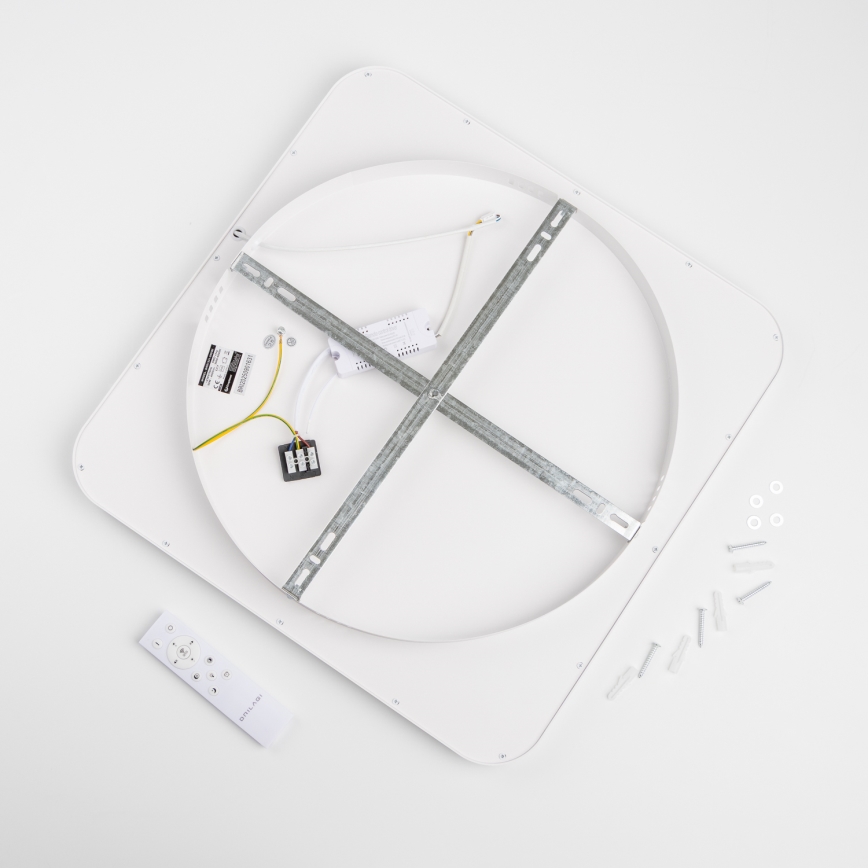 Brilagi - Luminaria de techo LED regulable FALCON SLIM LED/50W/230V 3000-6500K 50x50 cm blanco + mando a distancia