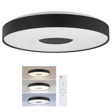 Brilagi - Lámpara de techo LED regulable JAMIS LED/48W/230V 3000-6500K Ø 39 cm negra + + mando a distancia