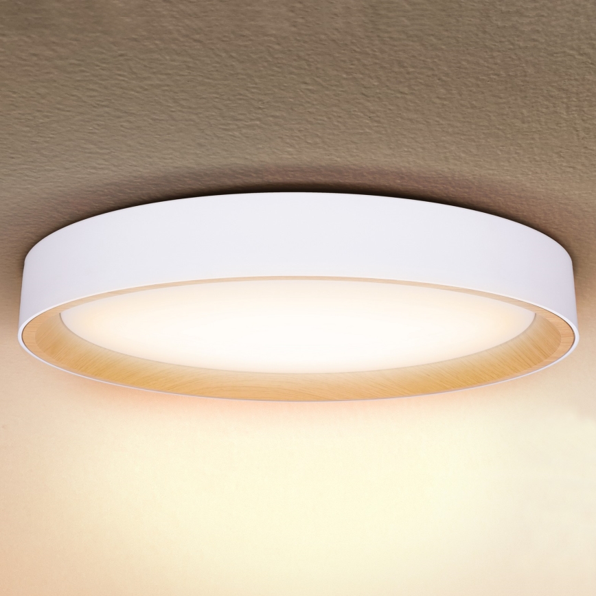 Brilagi - Lámpara de techo LED regulable LARIOS LED/72W/230V blanca Ø 59 cm + mando a distancia