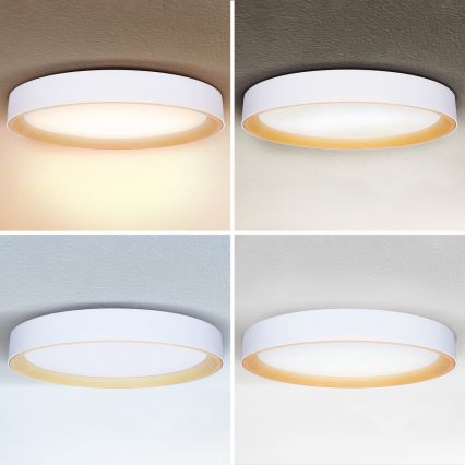 Brilagi - Lámpara de techo LED regulable LARIOS LED/72W/230V blanca Ø 59 cm + mando a distancia