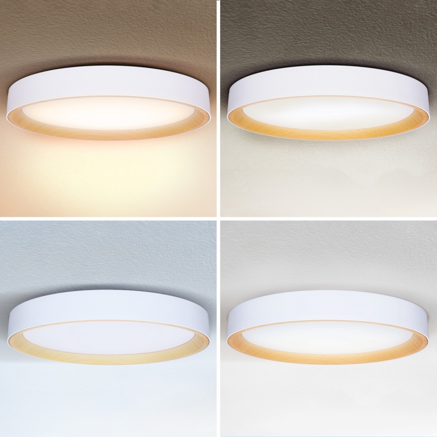 Brilagi - Lámpara de techo LED regulable LARIOS LED/72W/230V blanca Ø 59 cm + mando a distancia