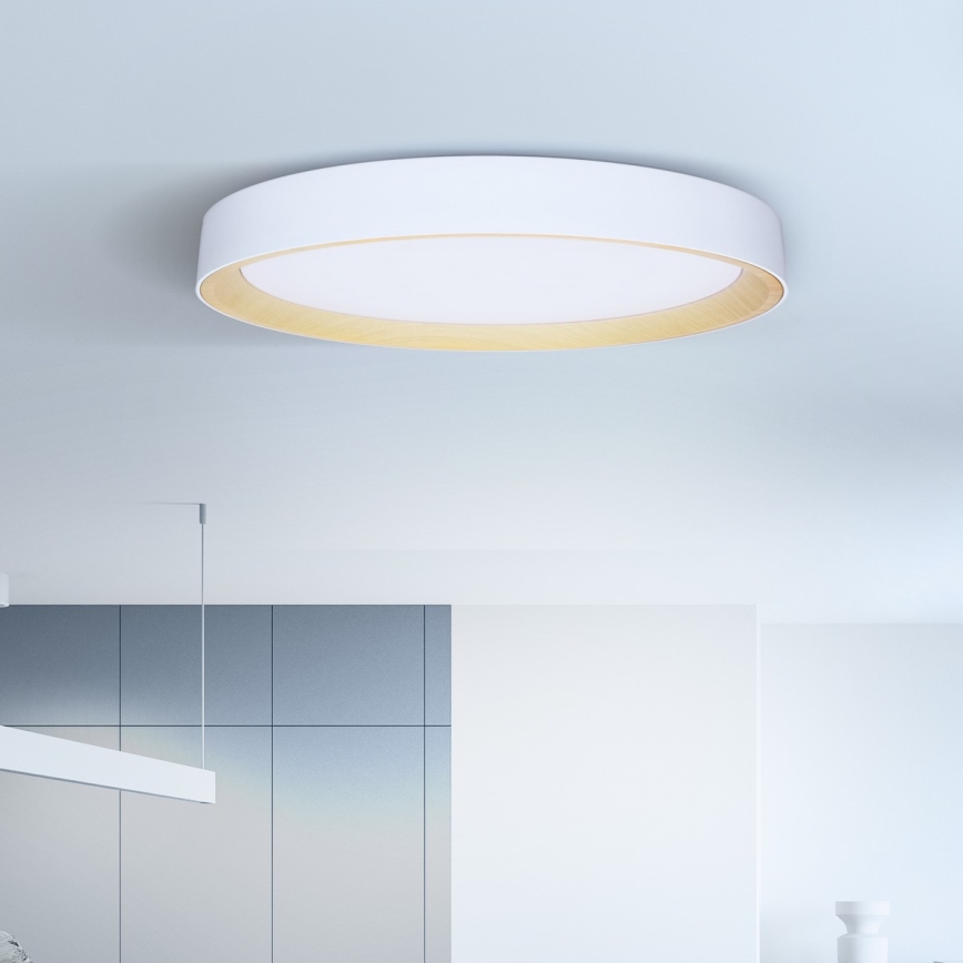Brilagi - Lámpara de techo LED regulable LARIOS LED/72W/230V blanca Ø 59 cm + mando a distancia