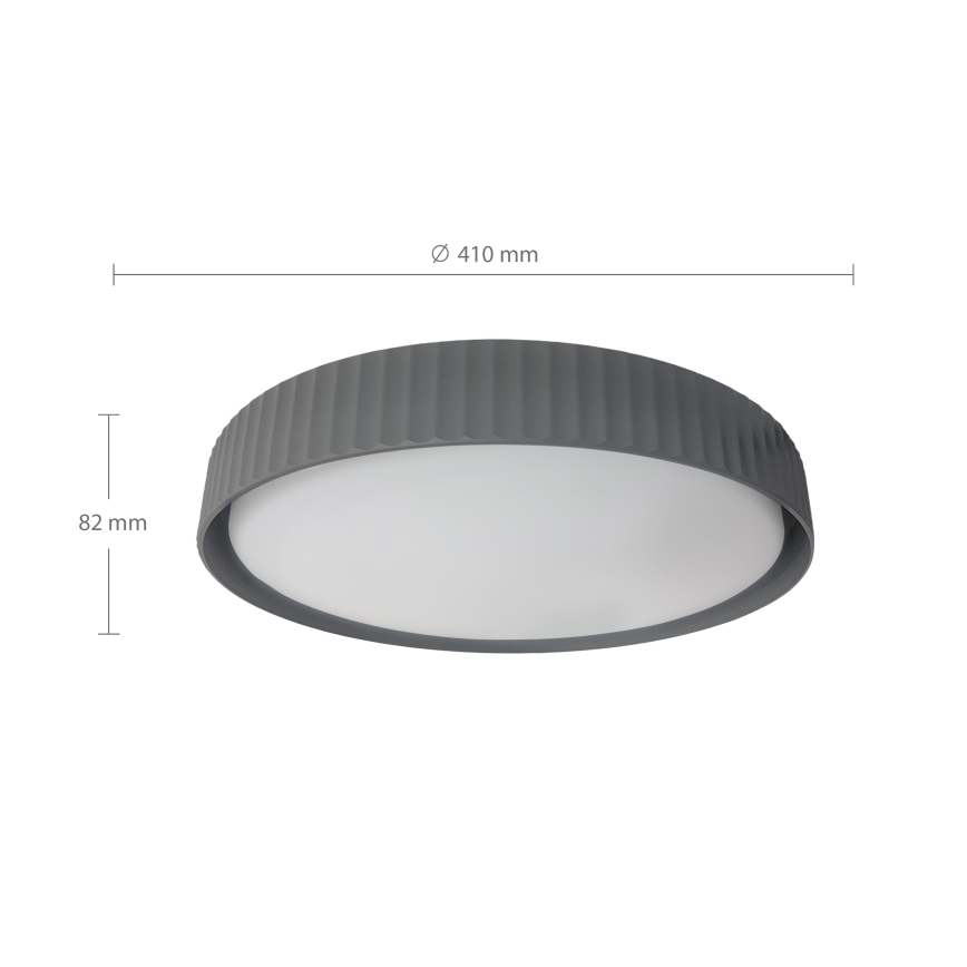 Brilagi - Lámpara de techo LED regulable LUCIA LED/48W/230V 3000-6500K Ø 41 cm gris + mando a distancia