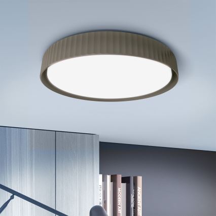 Brilagi - Lámpara de techo LED regulable LUCIA LED/48W/230V 3000-6500K Ø 41 cm taupe + mando a distancia