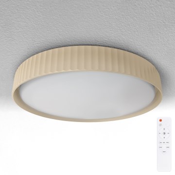 Brilagi - Lámpara de techo LED regulable LUCIA LED/60W/230V 3000-6500K diámetro 59 cm beige + control remoto