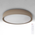 Brilagi - Lámpara de techo LED regulable LUCIA LED/60W/230V 3000-6500K Ø 59 cm marrón + mando a distancia