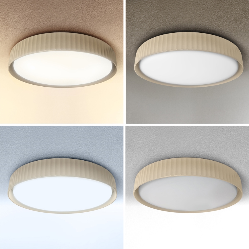 Brilagi - Lámpara de techo LED regulable LUCIA LED/60W/230V 3000-6500K diámetro 59 cm beige + control remoto