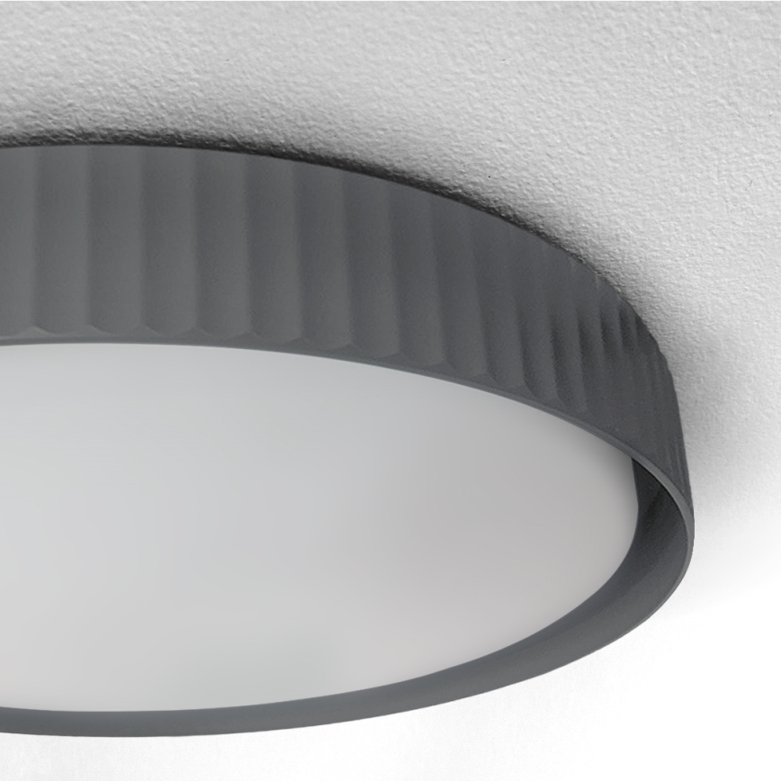 Brilagi - Luminaria de techo LED regulable LUCIA LED 60 W / 230 V / 3000–6500 K diámetro 59 cm gris + mando a distancia