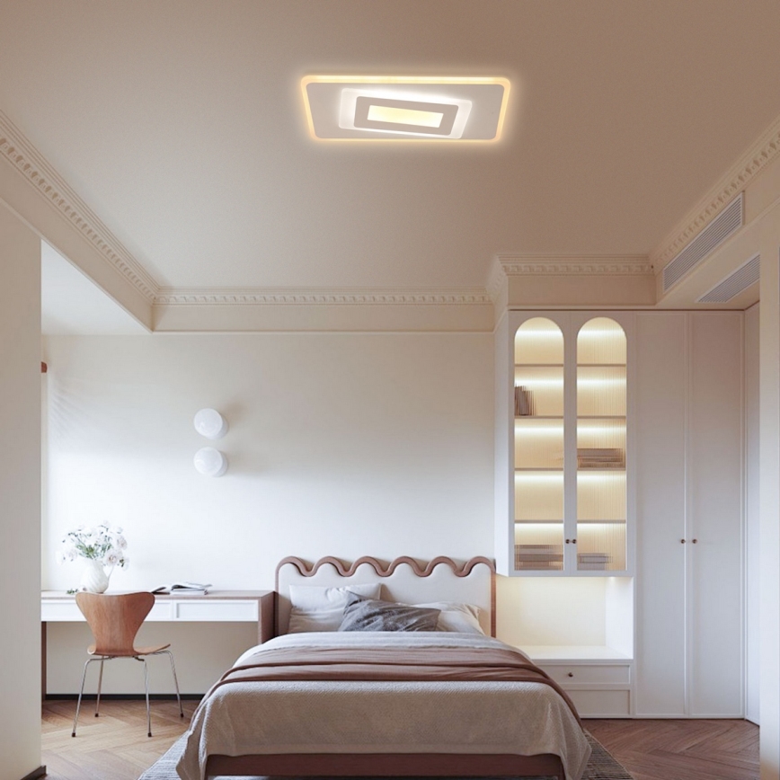 Brilagi - Luminaria de techo LED regulable MODERN LED/51W/230V 3000-6000K 20x40 cm + mando a distancia