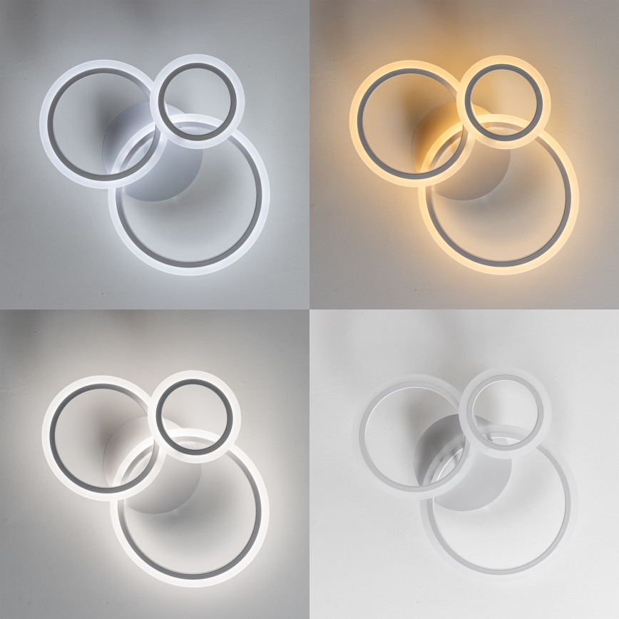 Brilagi - Lámpara de techo LED regulable ORBITS LED/40W/230V 3000-6500K blanco + control remoto