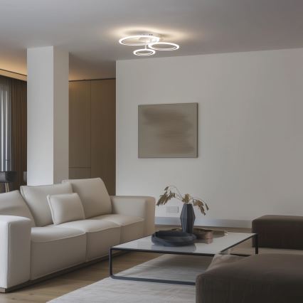 Brilagi - Lámpara de techo LED regulable ORBITS LED/40W/230V 3000-6500K blanco + control remoto