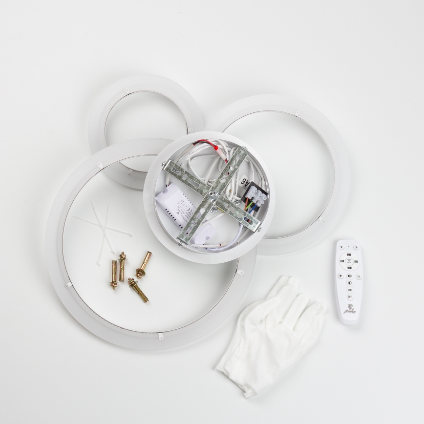 Brilagi - Lámpara de techo LED regulable ORBITS LED/40W/230V 3000-6500K blanco + control remoto