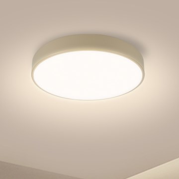 Brilagi - Lámpara de techo LED regulable POOL LED/36W/230V 3000-6000K diámetro 30 cm beige + mando a distancia
