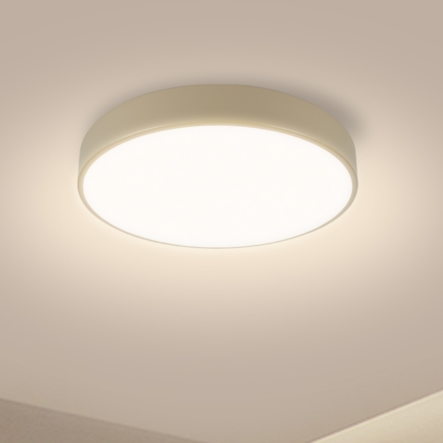 Brilagi - Lámpara de techo LED regulable POOL LED/36W/230V 3000-6000K diámetro 30 cm beige + mando a distancia