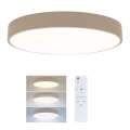 Brilagi - Lámpara de techo LED regulable POOL LED/36W/230V 3000-6000K Ø 30 cm beige + mando a distancia