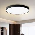 Brilagi - Lámpara de techo LED regulable POOL SMART LED/100W/230V 3000-6000K diám. 80 cm Wi-Fi Tuya negra + control remoto