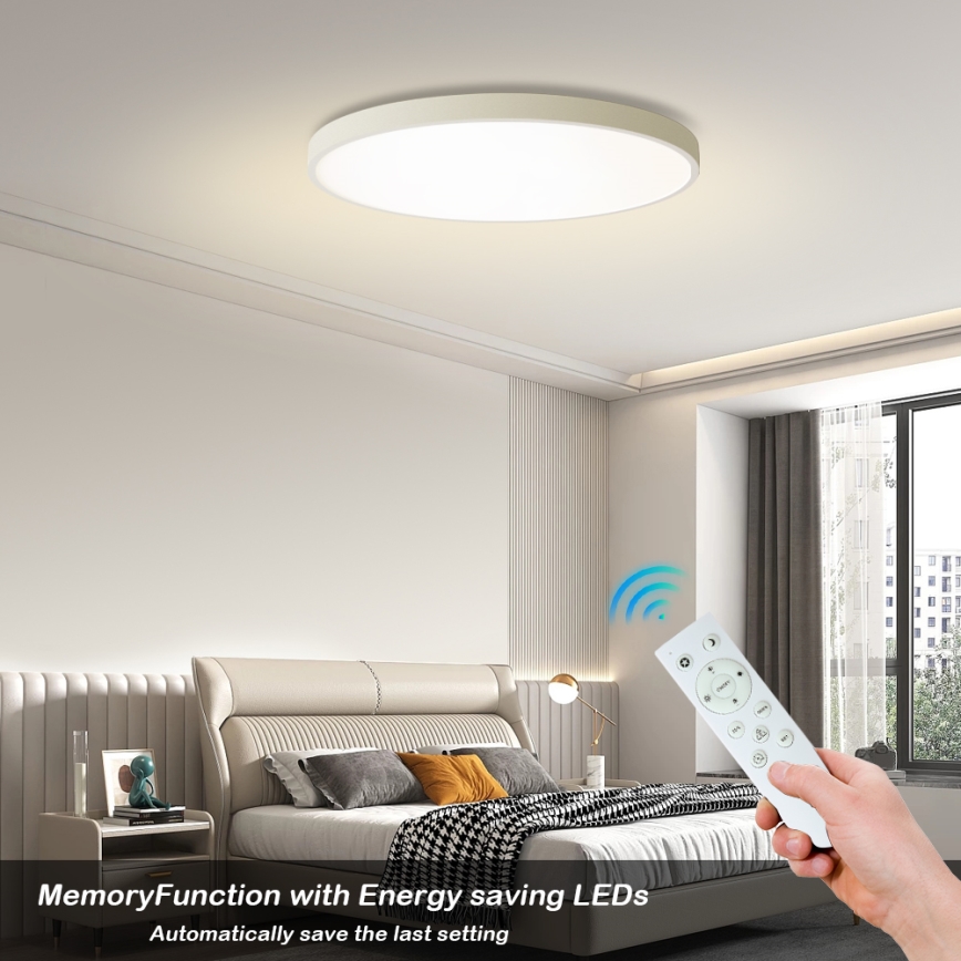 Brilagi - Lámpara de techo LED regulable POOL SMART LED/100W/230V 3000-6000K diámetro 80 cm Wi-Fi Tuya blanca + control remoto