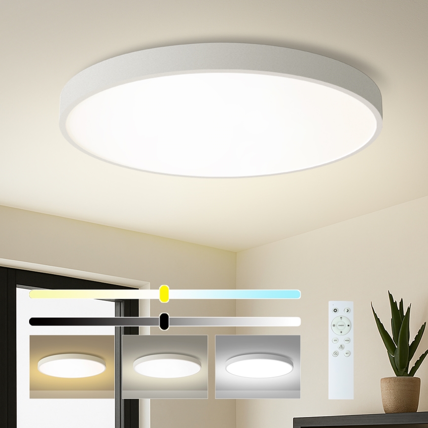 Brilagi - Lámpara de techo LED regulable POOL SMART LED/128W/230V 3000-6000K diámetro 100 cm Wi-Fi Tuya blanca + mando a distancia